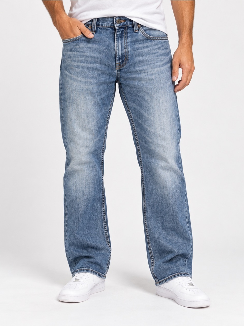 BUFFALO DAVID BITTON Jeans Mens 34x29 Straight Leg Med Wash